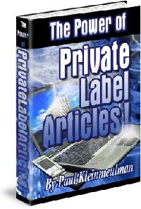 The Power of Private Label Articles